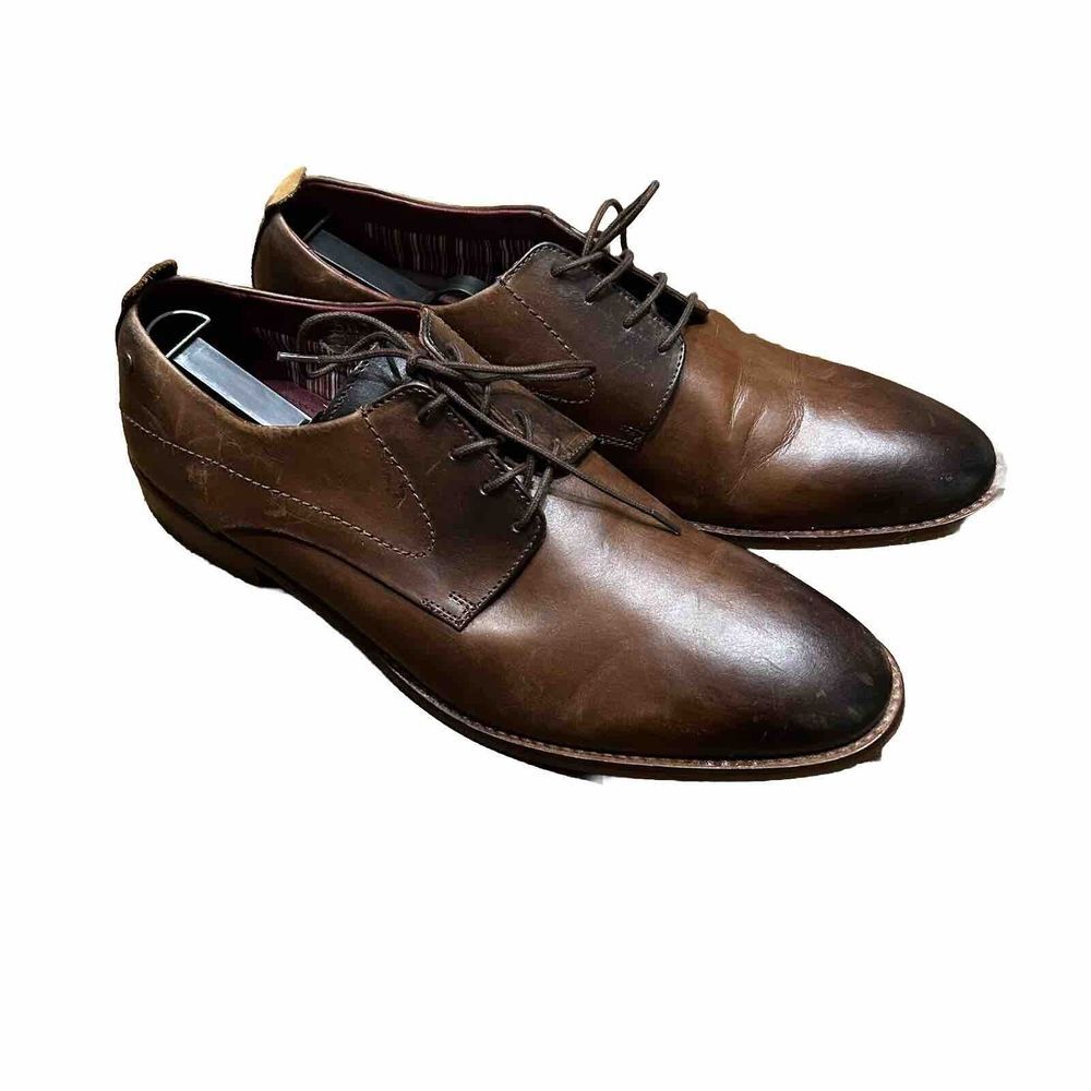 Base London Men's Hewitt Brown Derby Shoe Size - EUR 46 / US‎ 13
